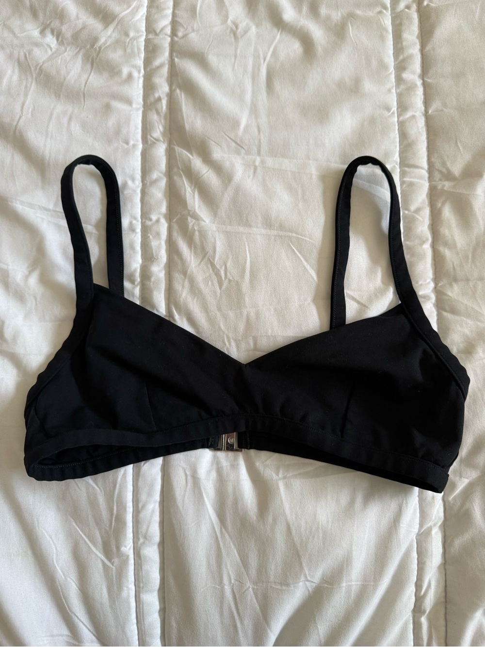 Reformation swim Black Bikini top size S